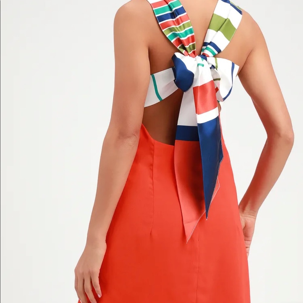 Never worn orange sundress from Lulu’s!